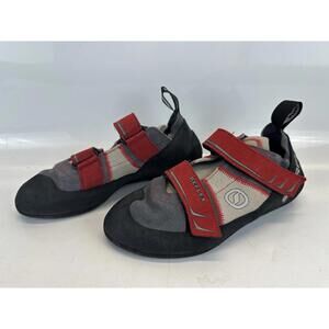 Scarpa Reflex Mens 8 Womens 9 Climbing Shoe Black Red Sneakers Shoes